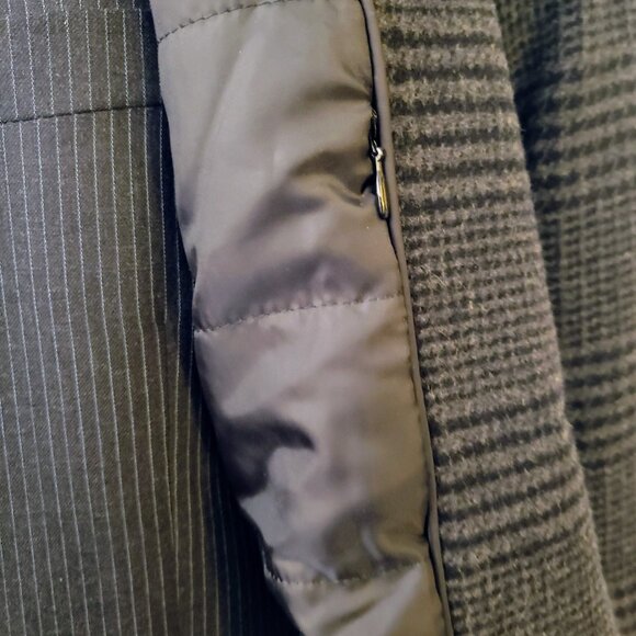 Marc New York -XXL,Gray Glenn Plaid Wool Blend 3/4 Length Coat - Picture 8 of 11